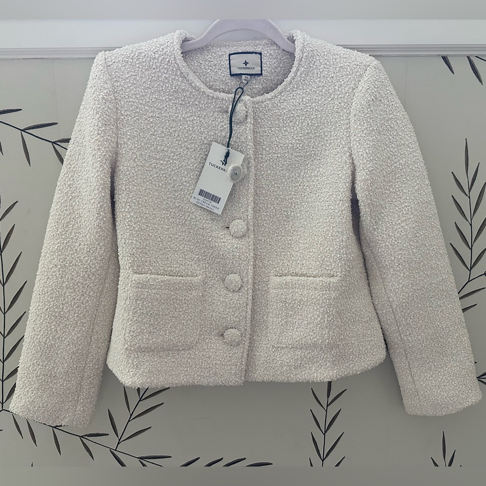 Tuckernuck Marilyn Jacket - Cream Tweed. XS. NWT. - Picture 6 of 9